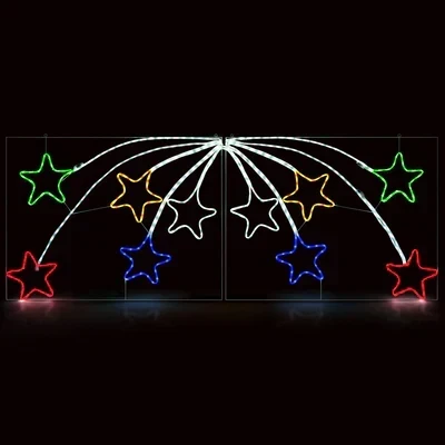 Luz de corda com efeito de estrela cadente emLED