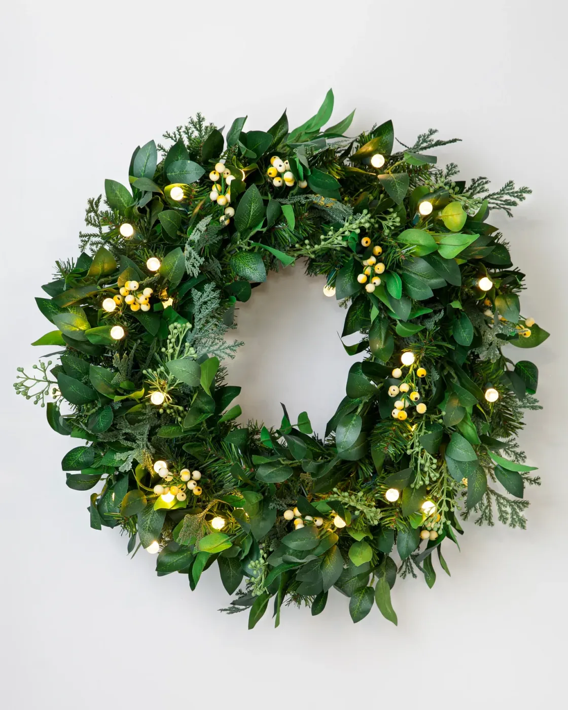 Guirlanda Verde Natural Com LED 90 cm