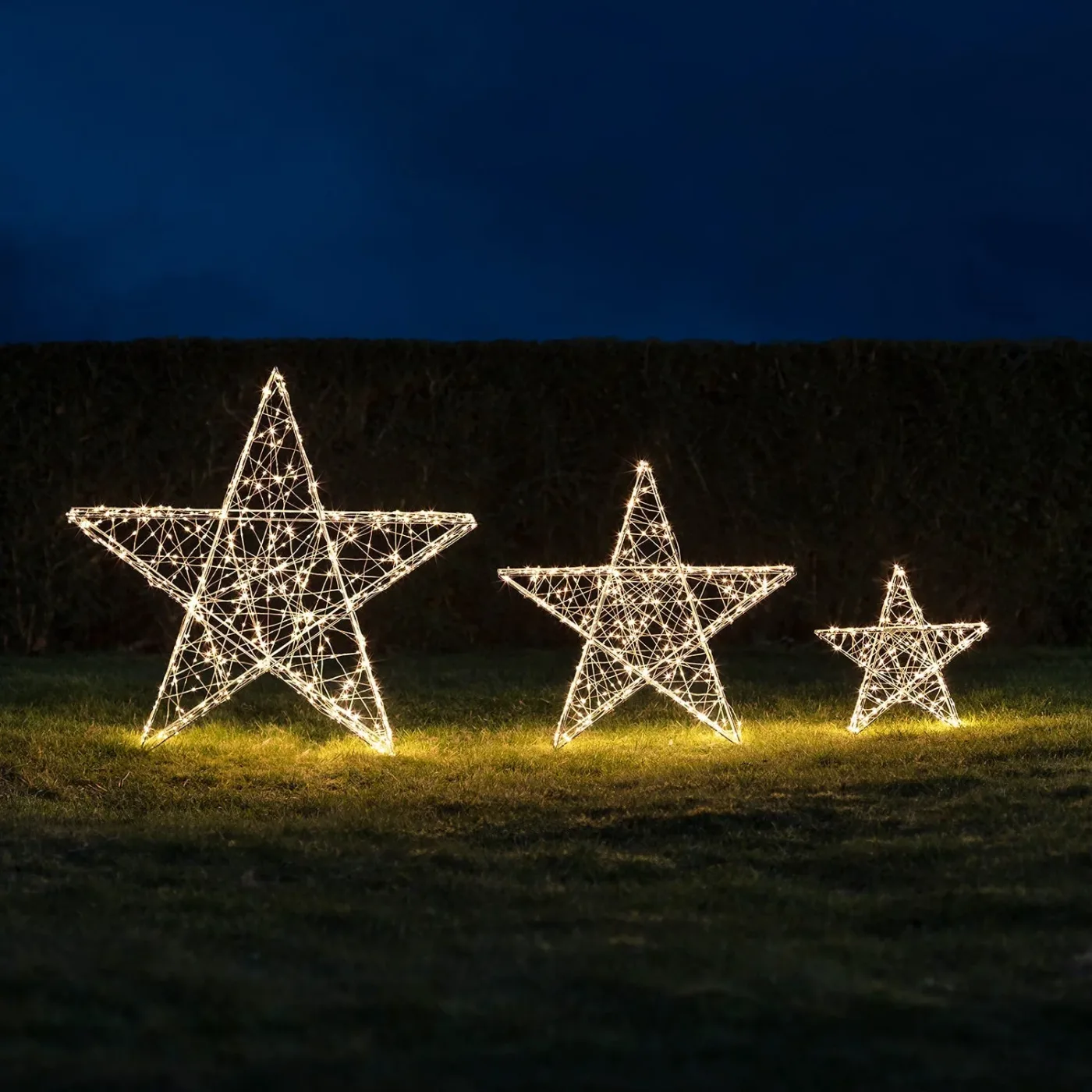 Luz estrela LED pequena para interior e exterior