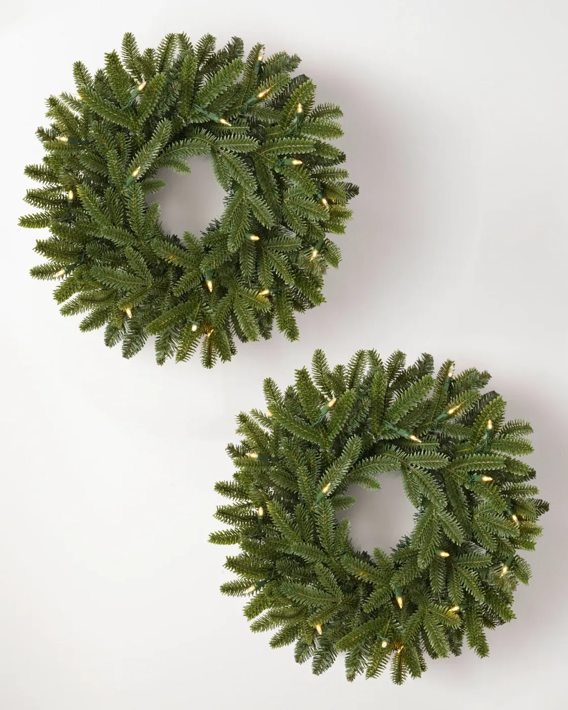 Guirlanda Tradicional Decorativa de Pinheiro Verde com LED