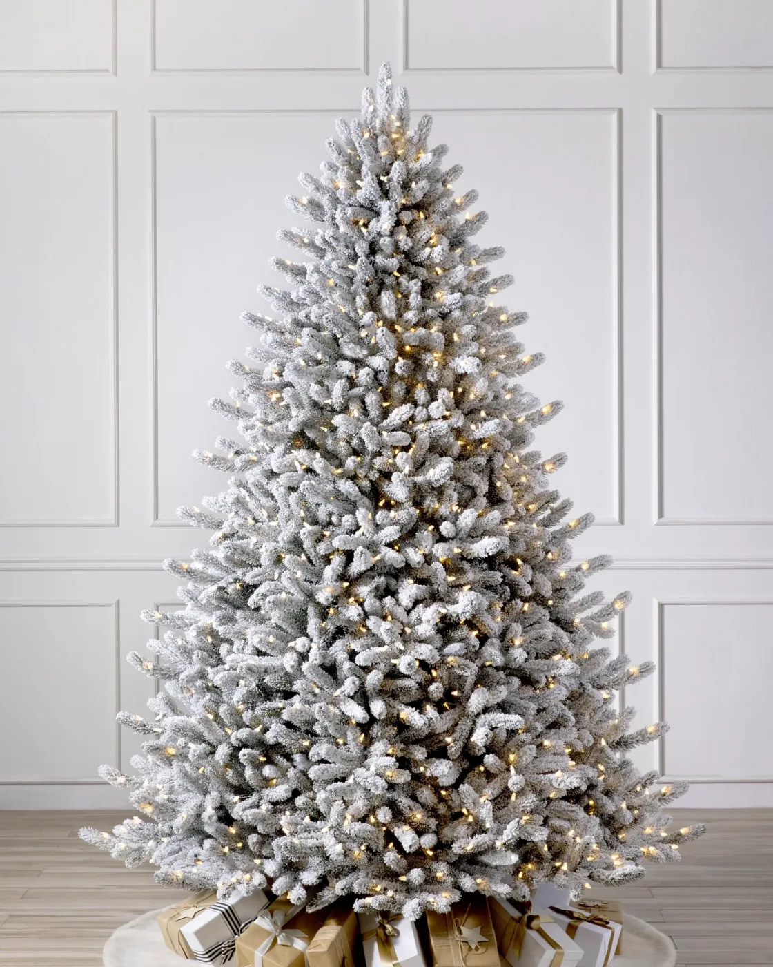 Árvore de Natal Pinheiro Branco de Vermont Nevado